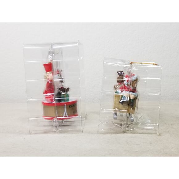 Campbell Christmas Figurine Tree Ornament 1996  1997 100th Birthday New x2 Vtg - Picture 8 of 12